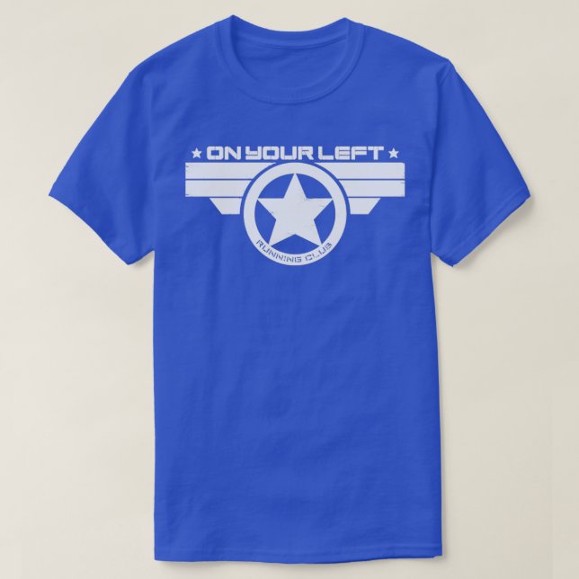 On Your Left Running Club 5 T-Shirt (Design Front)