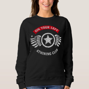 On Your Left Running Club Vintage Runner Badge Tee