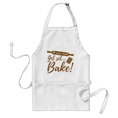 On Your Mark Adult Apron