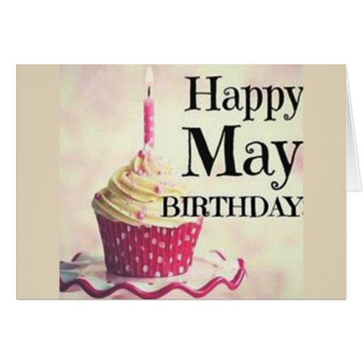 ON YOUR ***MAY BIRTHDAY*** BE "HAPPY!" CARDS (Front Horizontal)