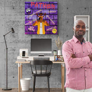 On Your Shoulders Daddy's My Hero Poster