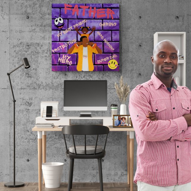 On Your Shoulders Daddy's My Hero Poster (Creator Uploaded)