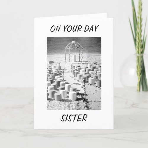 ON YOUR SPECIAL DAY SISTERS WEDDING CARD