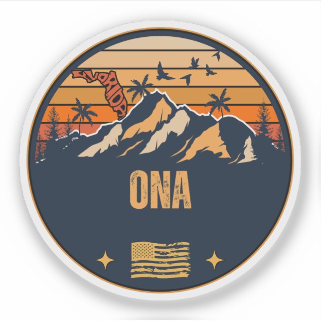 Ona, Florida  Sticker (Front)