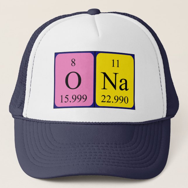 Ona periodic table name hat (Front)
