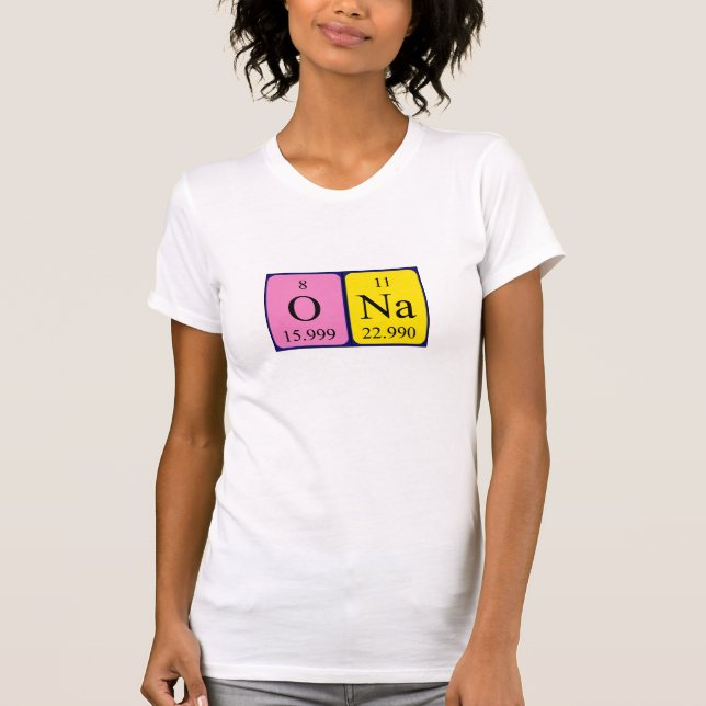 Ona periodic table name shirt (Front)