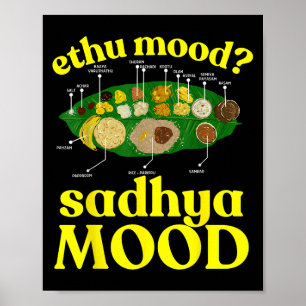Onam Ethu Mood Sadhya Mood Cool Men Women Kids Poster