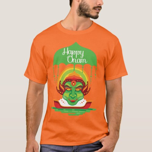 Onam Kathakali Face T_Shirt