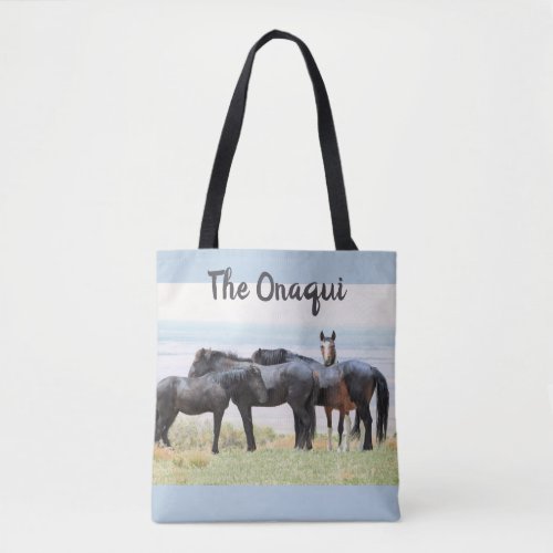 Onaqui Wild Horses Tote Bag