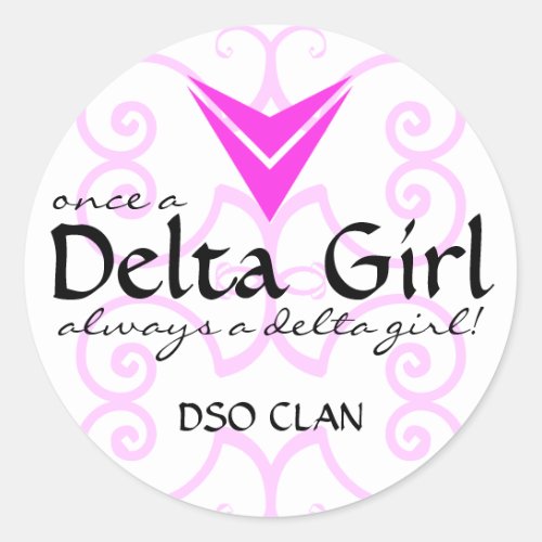 Once a Delta Girl Sticker