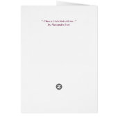 "Once a Little bird Told me" Cards (Back)