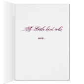 "Once a Little bird Told me" Cards (Inside (Right))