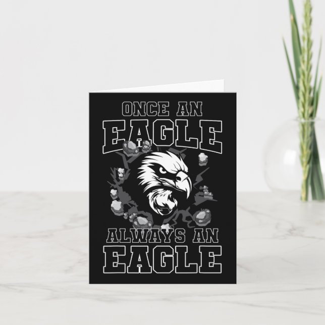 Once An Eagle Always An Eagle Back To School Spiri Card (Front)