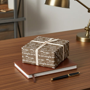 Once an Eagle, Always an Eagle. Customizable Gift Wrapping Paper Sheets