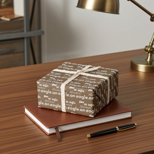 Once an Eagle, Always an Eagle. Customizable Gift Wrapping Paper Sheets (Creator Uploaded)