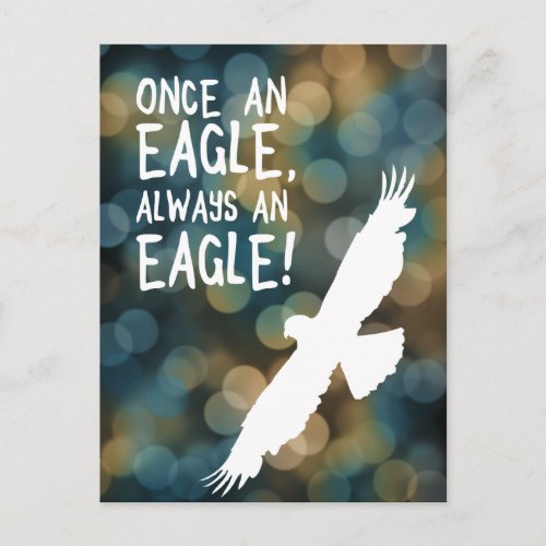 once an eagle always an eagle postcard