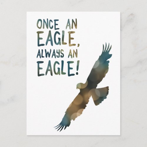 once an eagle always an eagle postcard