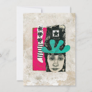 Once And Always A Lunatic Greeting Card Abstract