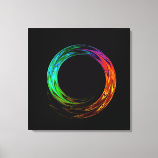 Once Around Fractal Art Wrapped Canvas Print