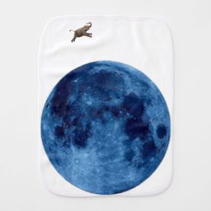 Once In A Blue Moon Burp Cloth