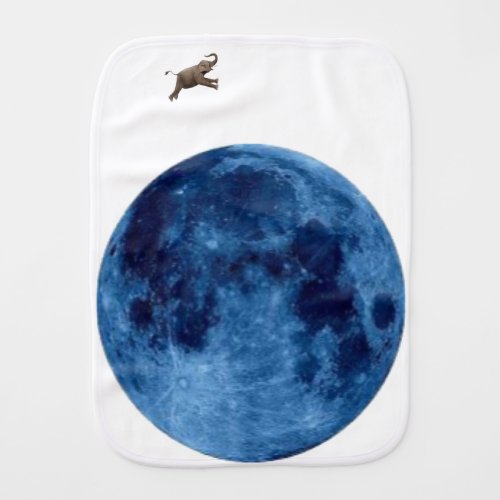 Once In A Blue Moon Burp Cloth