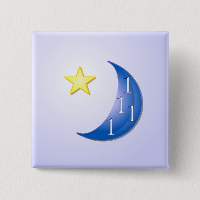 Once in a Blue Moon Button (Front)