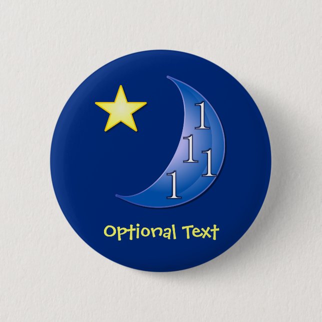 Once in a Blue Moon Button (Front)