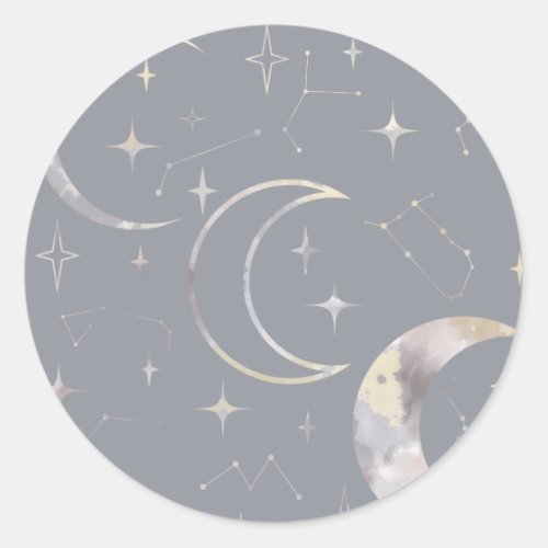 Once in a Blue Moon Classic Round Sticker