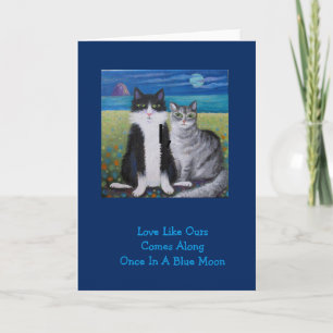 Once In a Blue Moon Love Holiday Card