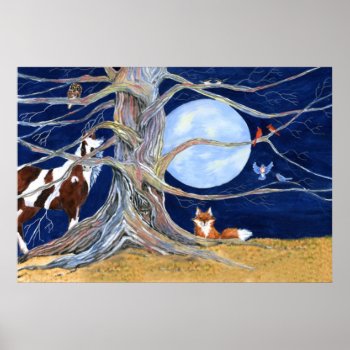 Once In A Blue Moon Poster by glorykmurphy at Zazzle
