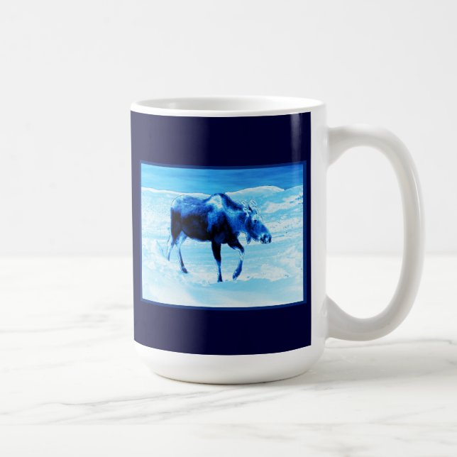 Once In A Blue Moose Coffee Mug (Right)