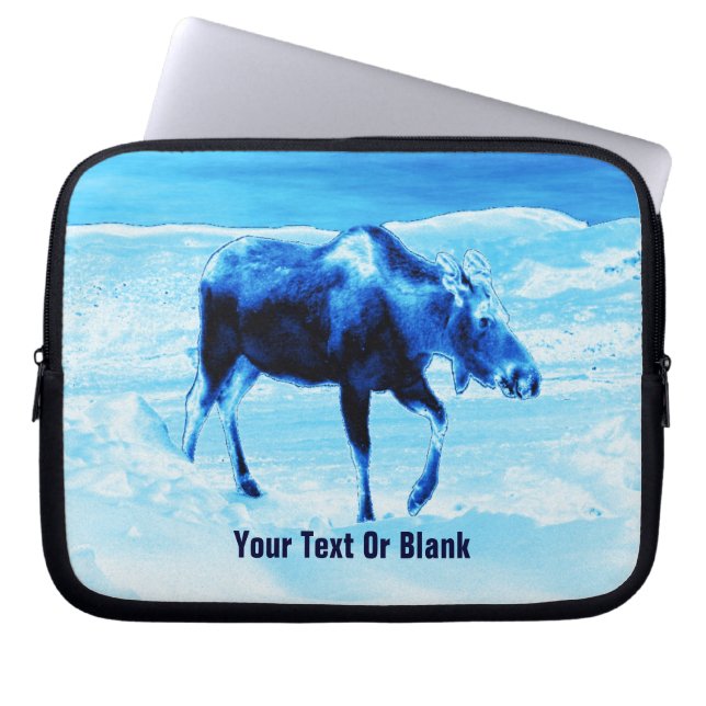 Once In A Blue Moose Laptop Sleeve (Front)