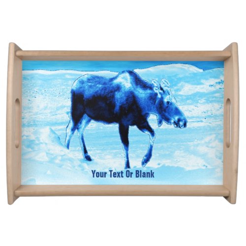 Once In A Blue Moose Serving Tray