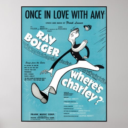 Once In Love With Amy Songbook Cover Poster