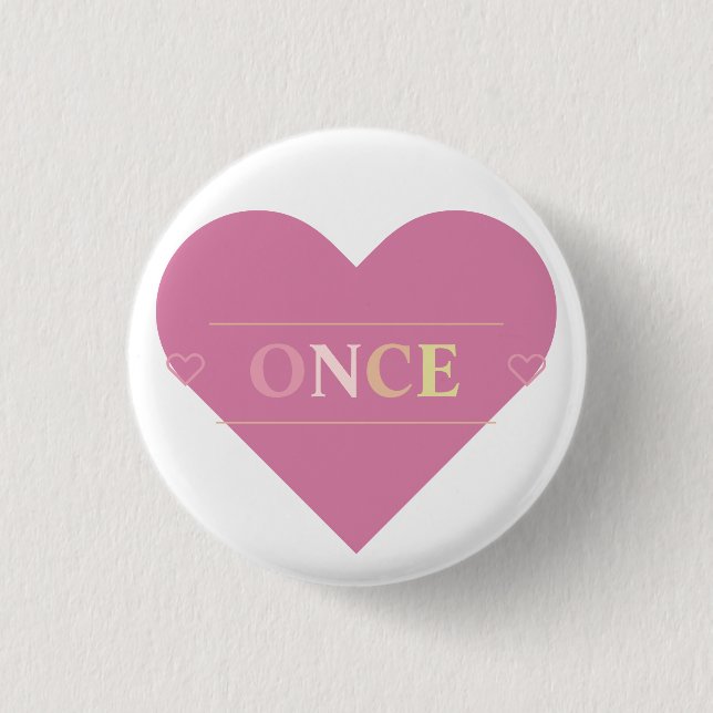 Once Kpop Twice Cute Teen Aesthetic Button (Front)