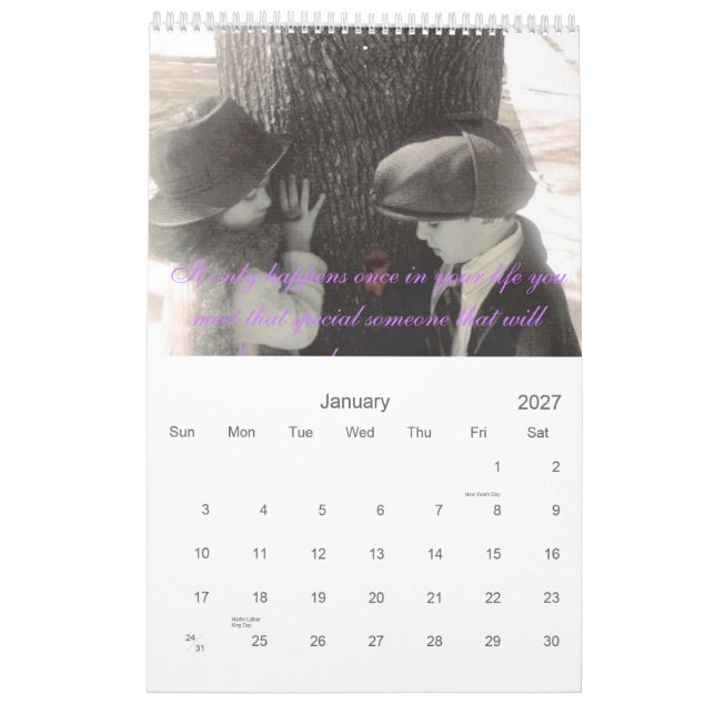 Once Upon A Bride My Life for... Calendar (Jan 2027)
