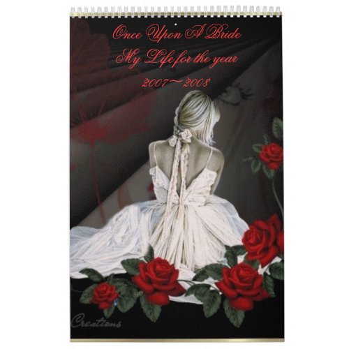Once Upon A Bride My Life for Calendar