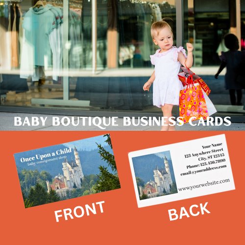 Once Upon A Child Baby Boutique Business Card