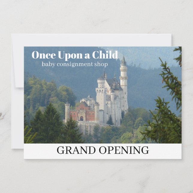 Once Upon A Child Baby Boutique Grand Opening Announcement (Front)