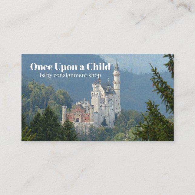 Once Upon A Child Baby Boutique QR Code Business Card (Front)