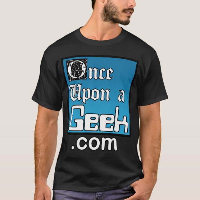 Once Upon A Geek Black Shirt (Front)