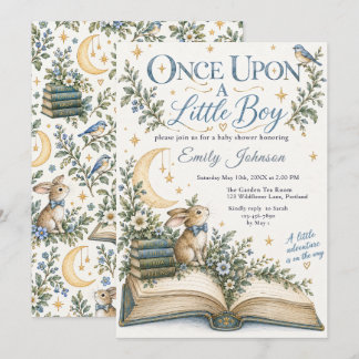 Once Upon a Little Boy Baby Shower Invitation