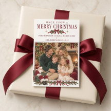 Once Upon a Merry Christmas Vintage Santa Family