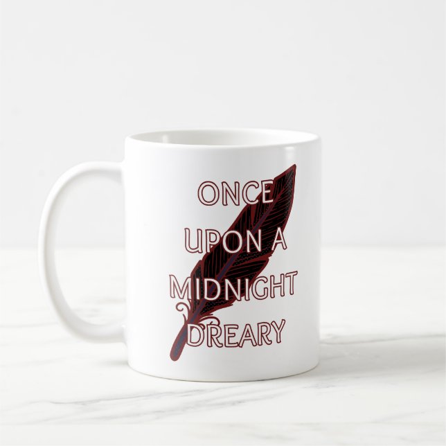 Once Upon a Midnight Dreary Mug (Left)