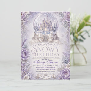 Once Upon a Royal Snowy Winter Birthday Invitation