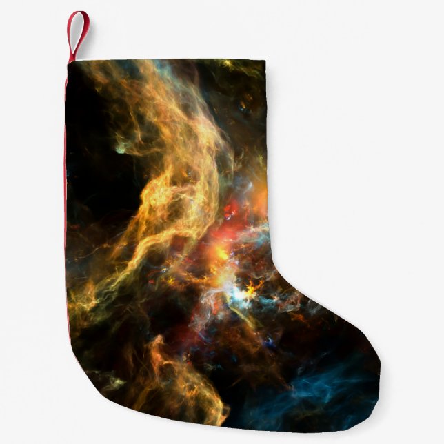 Once Upon a Space series. Abstract design made of  Small Christmas Stocking (Front)
