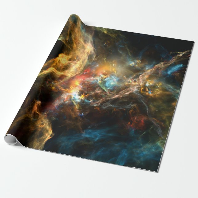 Once Upon a Space series. Abstract design made of  Wrapping Paper (Unrolled)
