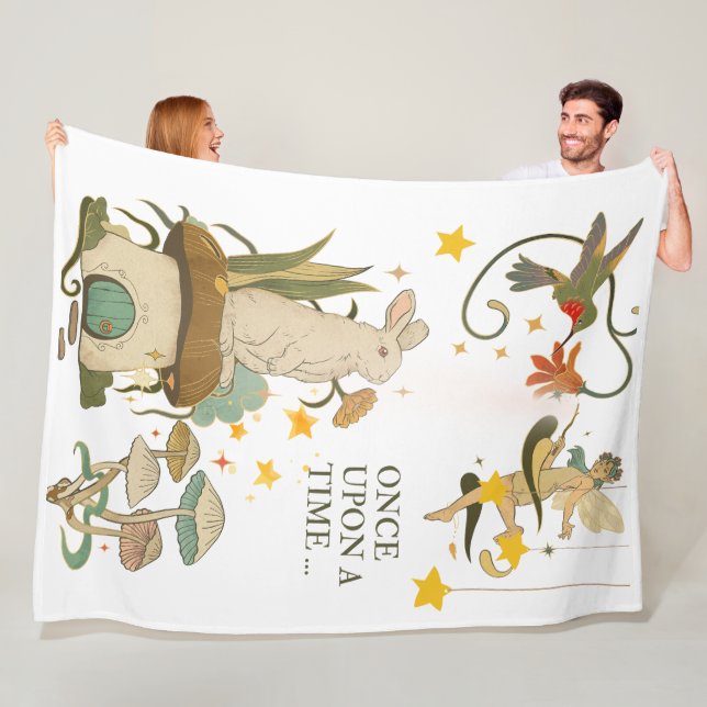 Once Upon a Time: A Fairy Tale Fleece Blanket (In Situ)