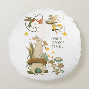 Once Upon a Time: A Fairy Tale Kids Round Pillow
