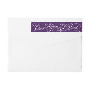 Once Upon A Time Address Labels in Royal Purple
